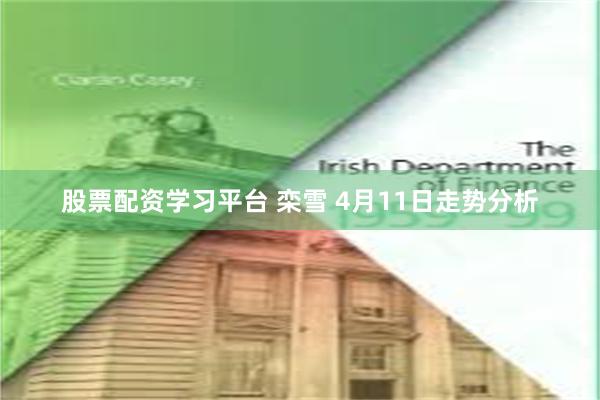 股票配资学习平台 栾雪 4月11日走势分析