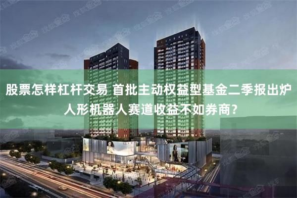 股票怎样杠杆交易 首批主动权益型基金二季报出炉 人形机器人赛道收益不如券商？