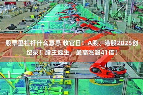 股票里杠杆什么意思 收官日!A股、港股2025创纪录!股王诞生,最高涨超41倍!